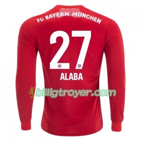 Billige Fotballdrakter FC Bayern München David Alaba 27 Hjemmedraktsett 2019/20 Langermet